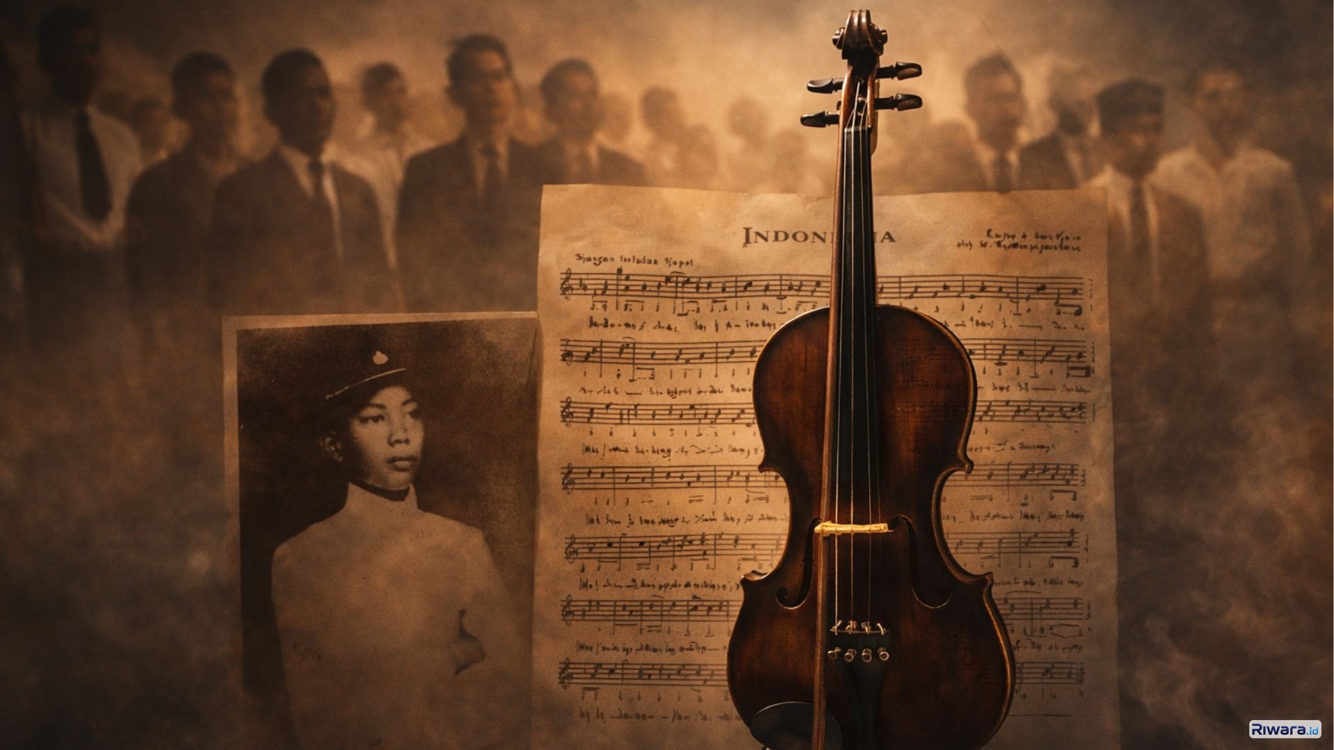 Biola milik Wage Rudolf Supratman yang mengalunkan &ldquo;Indonesia Raya&rdquo; pada Kongres Pemuda II, 28 Oktober 1928&mdash;dari gesekan senar inilah lahir gema kebangsaan Indonesia.